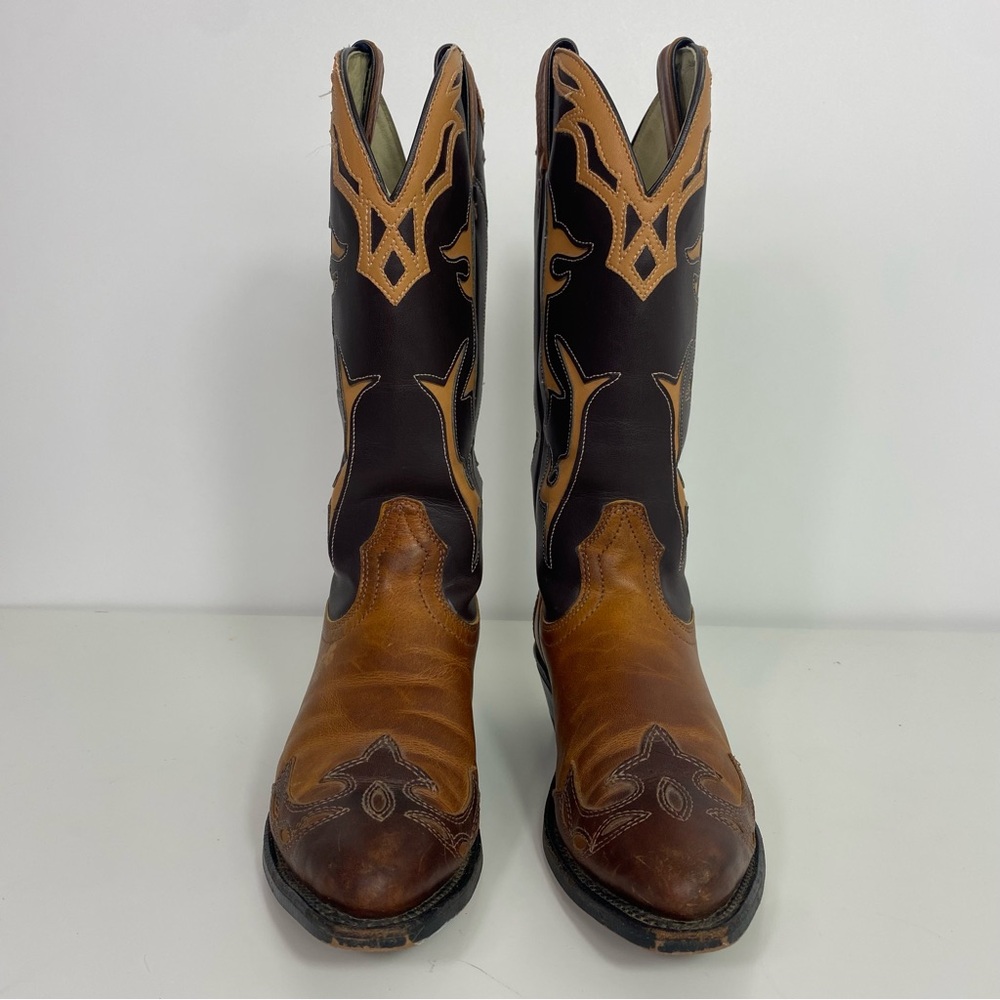 Silver Rebel Cowboy Boots Leather Women’s Size 8 View 3